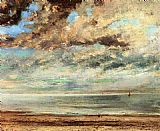 The Beach_ Sunset by Gustave Courbet